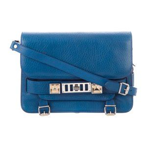 Proenza Schouler Classic PS11 Crossbody Bag in Blue Designer Leather